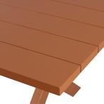 Delta Picknicktafel Aluminium Rozebruin 220x100cm Exotan, Tuin en Terras, Verzenden, Nieuw