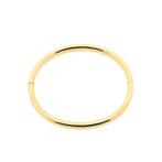 Gouden gladde slavenarmband | Ø 60 mm (tijdloos sieraad), Ophalen of Verzenden, Gebruikt, Overige kleuren, Goud