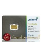 1 Gram Umicore Goudbaar Met Certificaat 999,9 Puur Goud, Goud