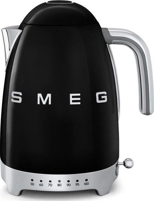 Smeg KLF04BLEU waterkoker zwart, Witgoed en Apparatuur, Waterkokers, Nieuw, Verzenden