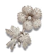 Hanger Platina, Platina Spin Zonnebloem Broche Speld met