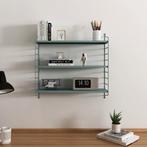 [en.casa] Wandplank Strängnäs verstelbaar 50x60x15 cm grijsb, Verzenden, Nieuw