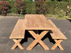 8 persoons picknickset | Duurzaam Teak | direct leverbaar |, Tuin en Terras, Ophalen of Verzenden, Nieuw, Rechthoekig, Hout