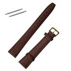 Fako® - Horlogebandje - Echt Leer - Small - 20mm - Bruin, Sieraden, Tassen en Uiterlijk, Horloges | Heren, Verzenden, Nieuw