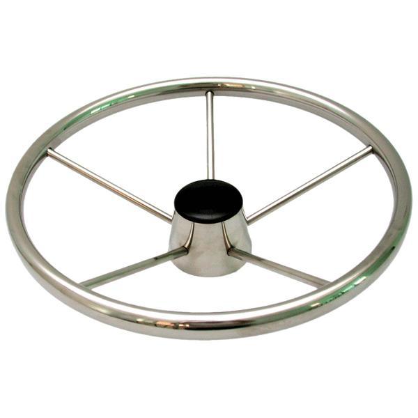 Allpa Stuurwiel RVS Luxe 6-spaaks 34,3 cm, Watersport en Boten, Bootonderdelen, Nieuw, Ophalen of Verzenden