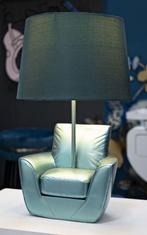 TAFELLAMP MIDDEN EEUW TURQUOISE CM Ø 26X43, Huis en Inrichting, Lampen | Tafellampen, Ophalen of Verzenden, Nieuw
