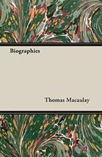 Biographies by Macaulay, Thomas New   ,,, Boeken, Biografieën, Macaulay, Thomas, Zo goed als nieuw, Verzenden