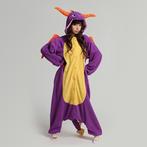 Onesie Paarse Draak Spyro Pakje 86-92 Drakenpakje Dino Kostu, Ophalen of Verzenden, Nieuw, 104 of kleiner