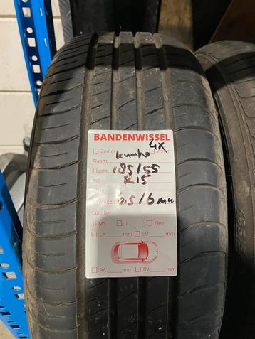 4x Kumho 185 55 R15 6,5/6MM *ZOMER* gratis montage beschikbaar voor biedingen