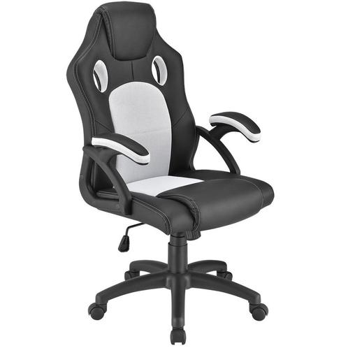 Racing Bureaustoel / Gamestoel Montreal - Wit - Verstelbare, Huis en Inrichting, Bureaustoelen, Nieuw, Verzenden
