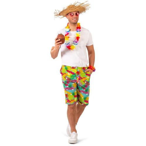Tropische Korte Broek Keanu Heren, Kleding | Heren, Carnavalskleding en Feestkleding, Nieuw, Ophalen of Verzenden