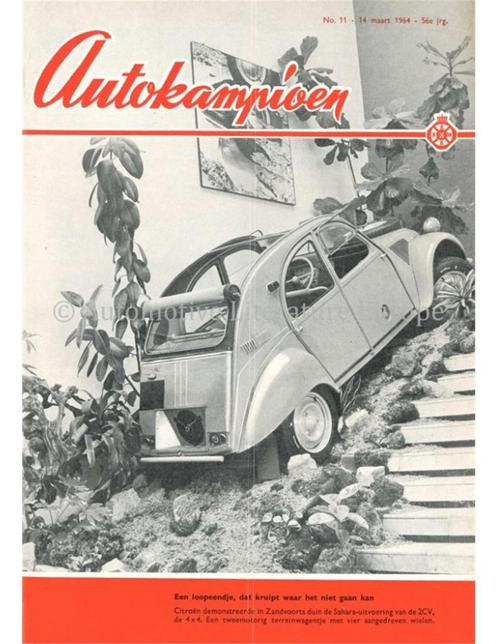 1964 AUTOKAMPIOEN MAGAZINE 11 NEDERLANDS, Boeken, Auto's | Folders en Tijdschriften