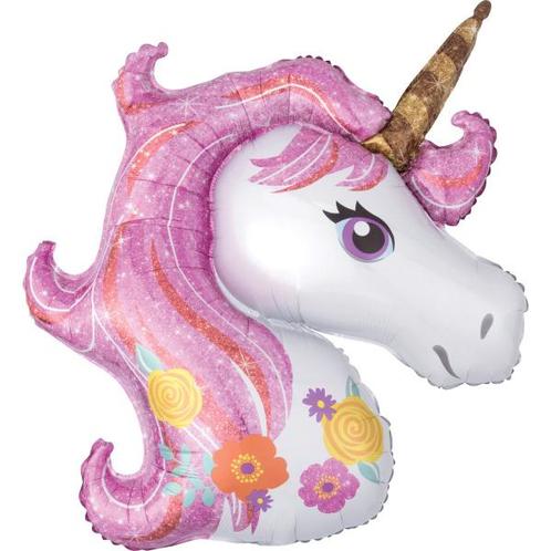 Helium Ballon Magische Unicorn Leeg 83cm, Hobby en Vrije tijd, Feestartikelen, Nieuw, Verzenden