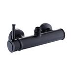 Doucheset - regendouche 20cm - met douchemengkraan - zwar..., Ophalen of Verzenden, Nieuw