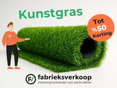 Kunstgras in de aanbieding  tot 50% korting nu! Op=Op, Tuin en Terras, Gras en Kunstgras, 20 m² of meer, Kunstgras, Nieuw, Ophalen