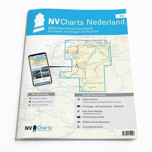 NV. Atlas NL6 Nederland Noord, Watersport en Boten, Navigatiemiddelen en Scheepselektronica, Ophalen of Verzenden