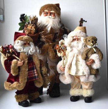 Kerstdecoratie (3) - nostalgische kerstmannen met beschikbaar voor biedingen
