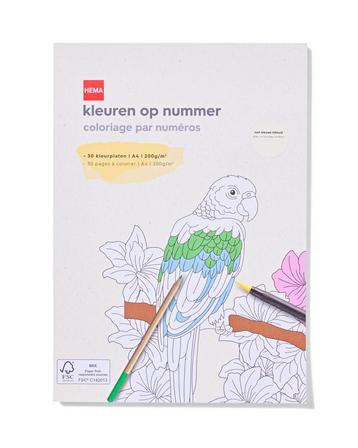 HEMA Kleurboek A4 op nummer beschikbaar voor biedingen