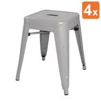 Krukken | BISTRO | Staal | Grey | In-/Outdoor | Stapelbaar |, Verzenden, Nieuw in verpakking