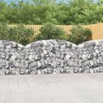 vidaXL Schanskorf gewelfd 200x30x100/120 cm gegalvaniseerd, Tuin en Terras, Bloembakken en Plantenbakken, 100 cm of meer, Verzenden