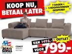 Coast Hoekbank van €1495.-  voor €799.- OUTLETMODEL!, Huis en Inrichting, Banken | Bankstellen, Nieuw