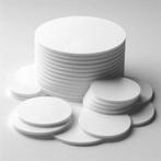 Set van 30 plastic schijfjes (wit, 3x50 mm, acrylaat, PMMA), Doe-het-zelf en Verbouw, Ophalen of Verzenden, Nieuw