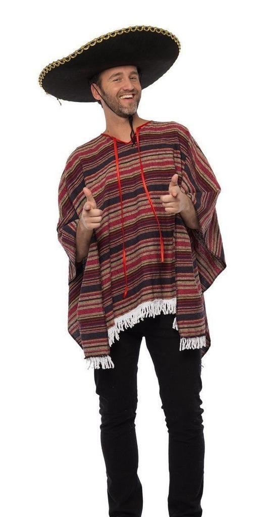 Mexicaanse Poncho Geweven, Kleding | Heren, Carnavalskleding en Feestkleding, Nieuw, Verzenden