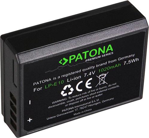 Canon LP-E10 accu (Patona Premium), Audio, Tv en Foto, Accu's en Batterijen, Nieuw, Verzenden
