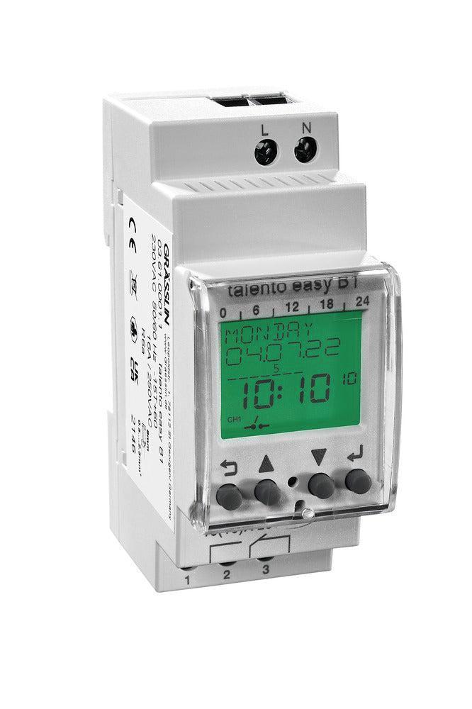 Grasslin Talento 371 Digitale DIN Rail Timer Schakelaar -, Doe-het-zelf en Verbouw, Elektra en Kabels, Overige typen, Nieuw, Verzenden