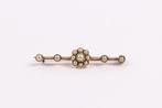 Broche - 9 kt. Geel goud Parel, Sieraden, Tassen en Uiterlijk, Antieke sieraden