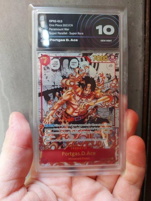 AiGrading - 1 Graded card - One Piece - Portgas D. Ace - One, Hobby en Vrije tijd, Verzamelkaartspellen | Overige