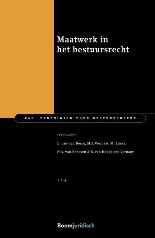 Maatwerk in het bestuursrecht / VAR-reeks / 164, Boeken, Wetenschap, Gelezen, Verzenden