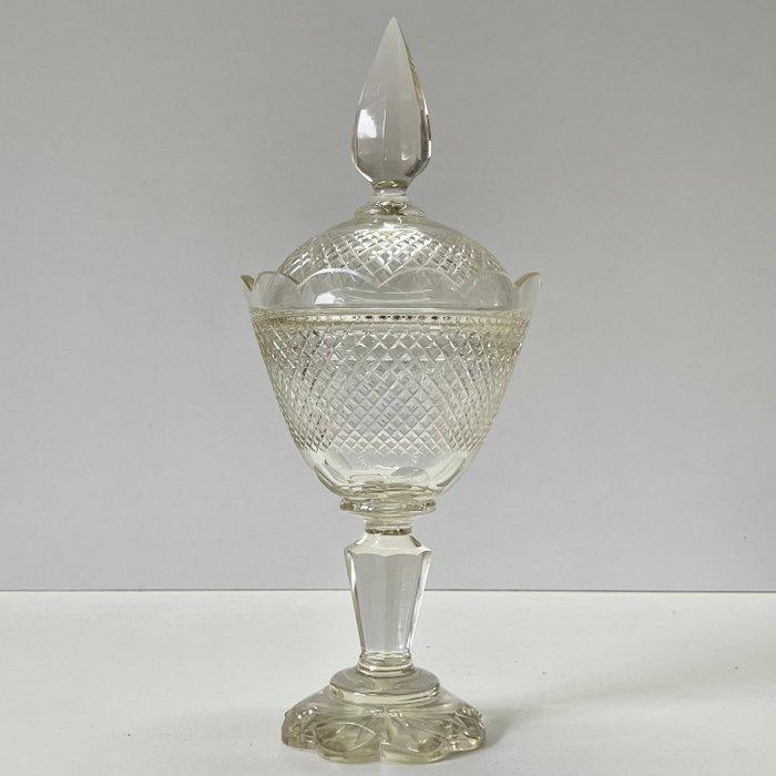 Gemberpot - Bonbonnière / Drageoir / Ginger coupe - Kristal, Antiek en Kunst, Antiek | Glas en Kristal