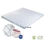 Tencell topper NASA - 10cm - 90/210, Eenpersoons, Verzenden, Wit, Overige typen
