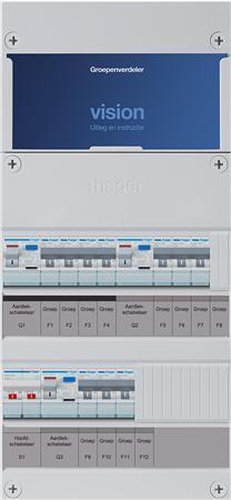 Groepenkast Hager VKG433E 10 groepen 1-fase, Doe-het-zelf en Verbouw, Elektra en Kabels, Nieuw, Verzenden