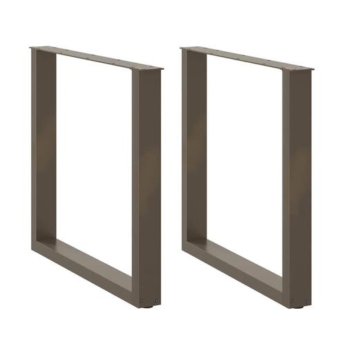vidaXL Eettafelpoten 2 st U-vormig 90x(72-73) cm staal, Huis en Inrichting, Tafelonderdelen, Nieuw, Verzenden