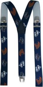 Bretels Paarden Donkerblauw met extra sterke clips, Kleding | Heren, Riemen en Ceinturen, Verzenden, Nieuw