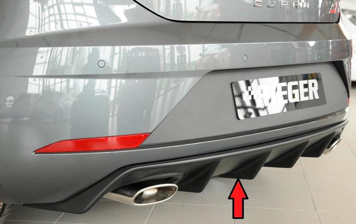 Rieger diffuser | Leon Cupra (5F) 2017-2020 (vanaf Facelift), Auto-onderdelen, Carrosserie en Plaatwerk, Nieuw, Seat, Verzenden