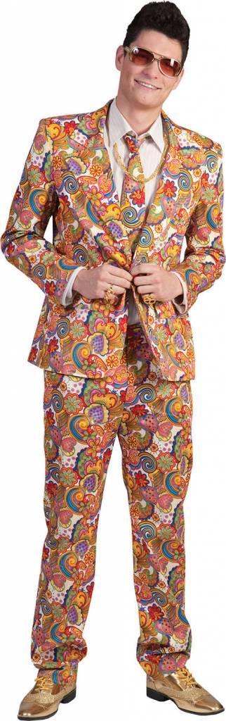Flower Disco Suit man, Kleding | Heren, Carnavalskleding en Feestkleding, Nieuw, Ophalen of Verzenden