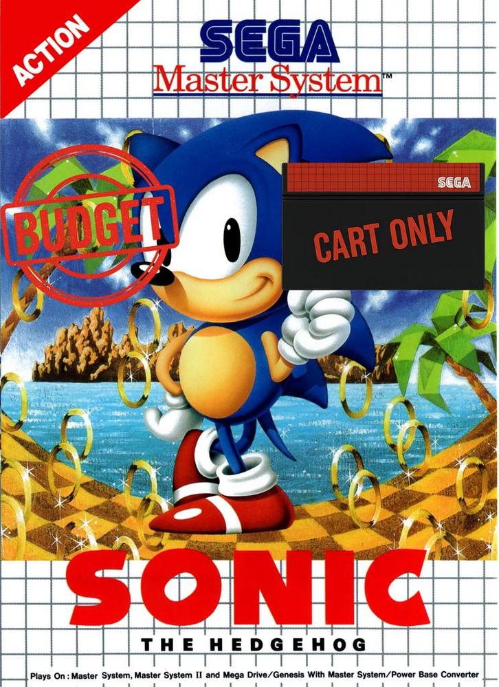 Sonic the Hedgehog - Cart Only - Budget - Sega Master Syste…, Spelcomputers en Games, Games | Sega, Ophalen of Verzenden