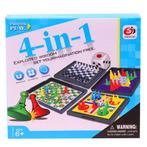 4-in-1 Magnetisch Bordspel - Met Schaken en Ludo, Hobby en Vrije tijd, Nieuw, Verzenden