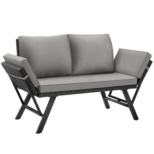 Wicker-loungesofa Sintra, verstelbare armleuningen, 2in1 - l, Tuin en Terras, Tuinsets en Loungesets, Verzenden