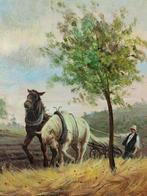 Ferruccio Mancini (1886-1945) - Contadino con cavalli
