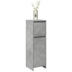 vidaXL Badkamerkast 30x30x95 cm spaanplaat betongrijs, Verzenden, Nieuw, Minder dan 100 cm