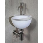 Hoekfontein Luca Sanitair Rond 28x28x12cm Solid Surface Mat, Ophalen of Verzenden, Nieuw