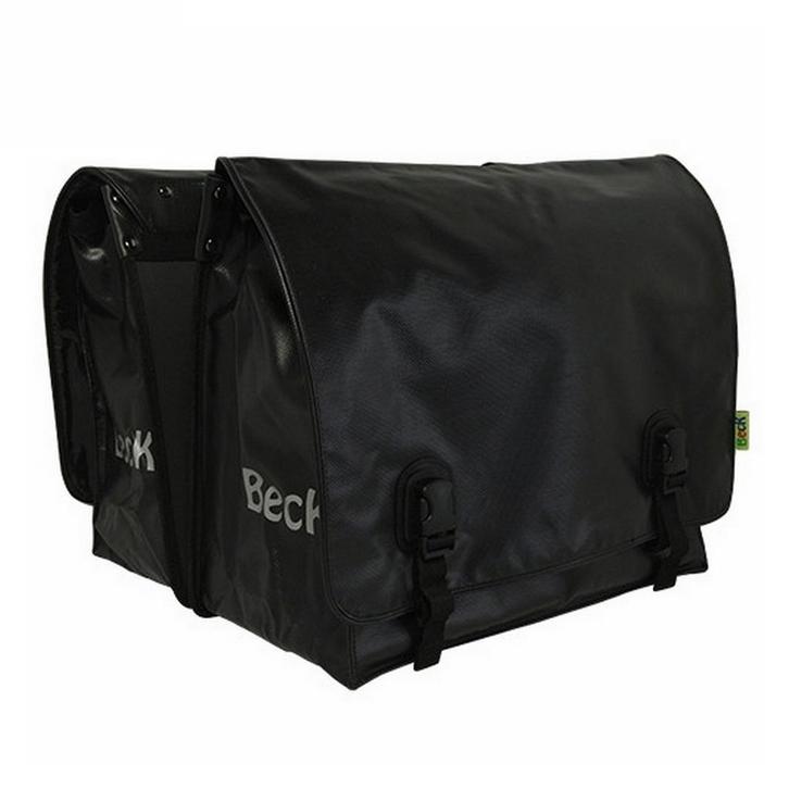 Beck Dubbele Fietstas Big Zwart, Fietsen en Brommers, Fietsaccessoires | Fietstassen, Nieuw, Verzenden