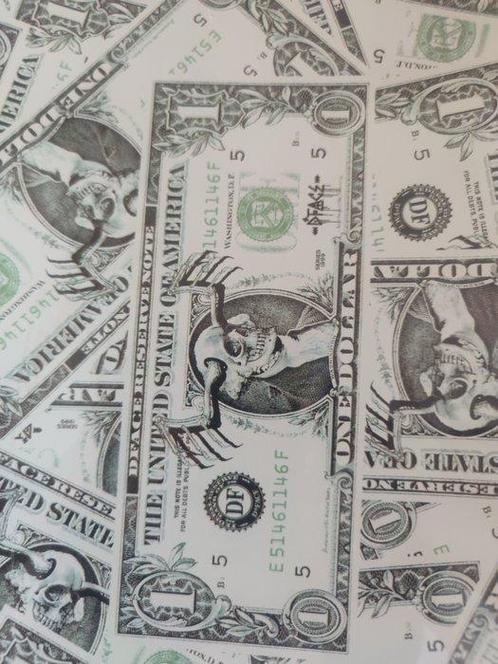D*Face (1978) - D*Face Dead Dollar Sketeboad Deck, Antiek en Kunst, Kunst | Schilderijen | Modern