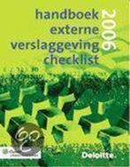 Handboek Externe Verslaggeving Checklist / 2007, Gelezen, Verzenden