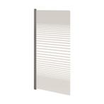 Badwand VM Go Ammos Deco 75x130cm Scharnierend Chroom, Doe-het-zelf en Verbouw, Ophalen of Verzenden, Nieuw, Chroom, Bad