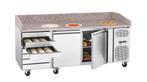 Bartscher Pizzawerkbank | 360L | 2 Deuren + 7 Deegladen | -2, Ophalen of Verzenden, Nieuw